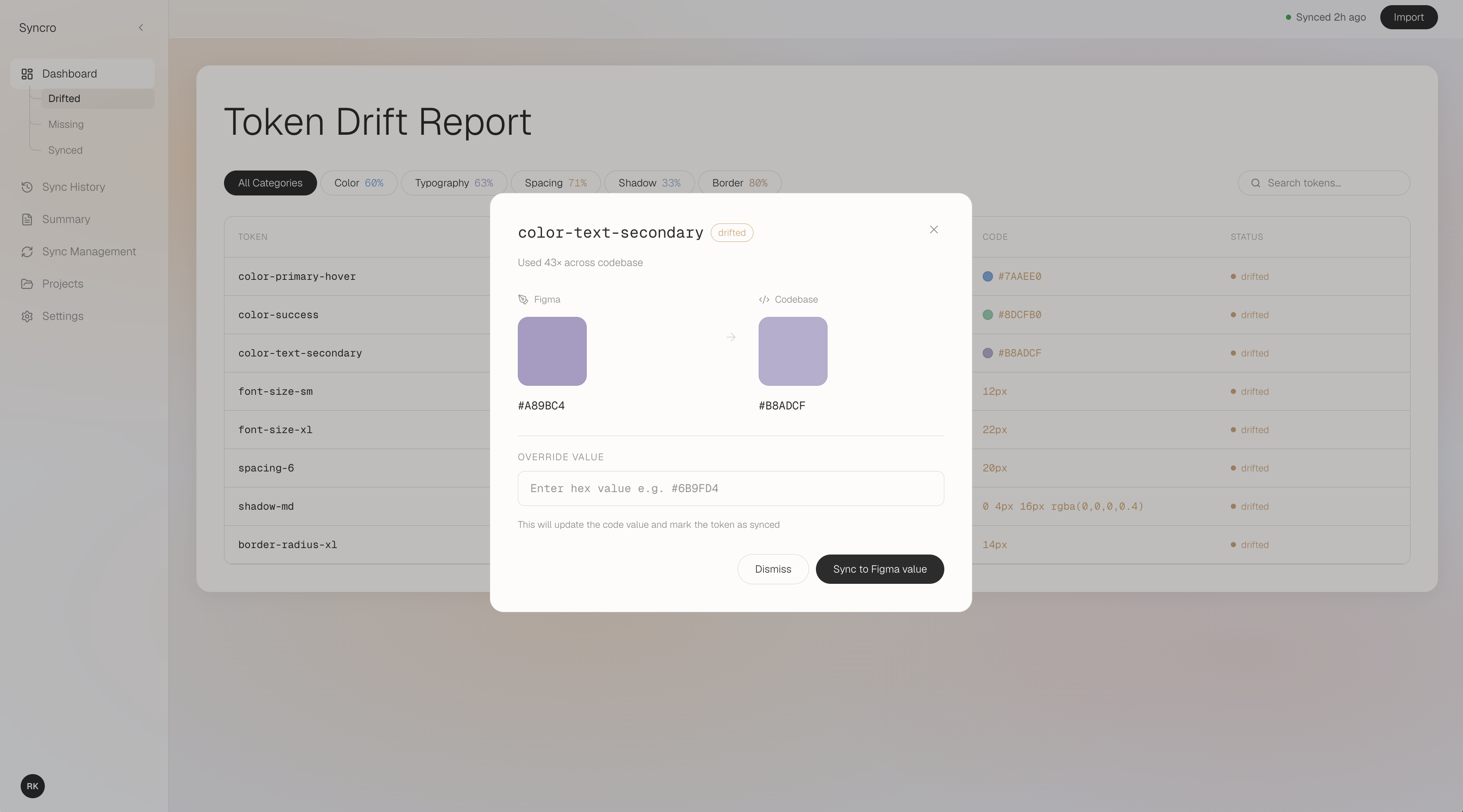 Token discrepancies need to be seen, not just read.