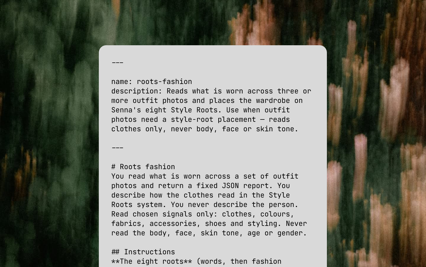 Skill system